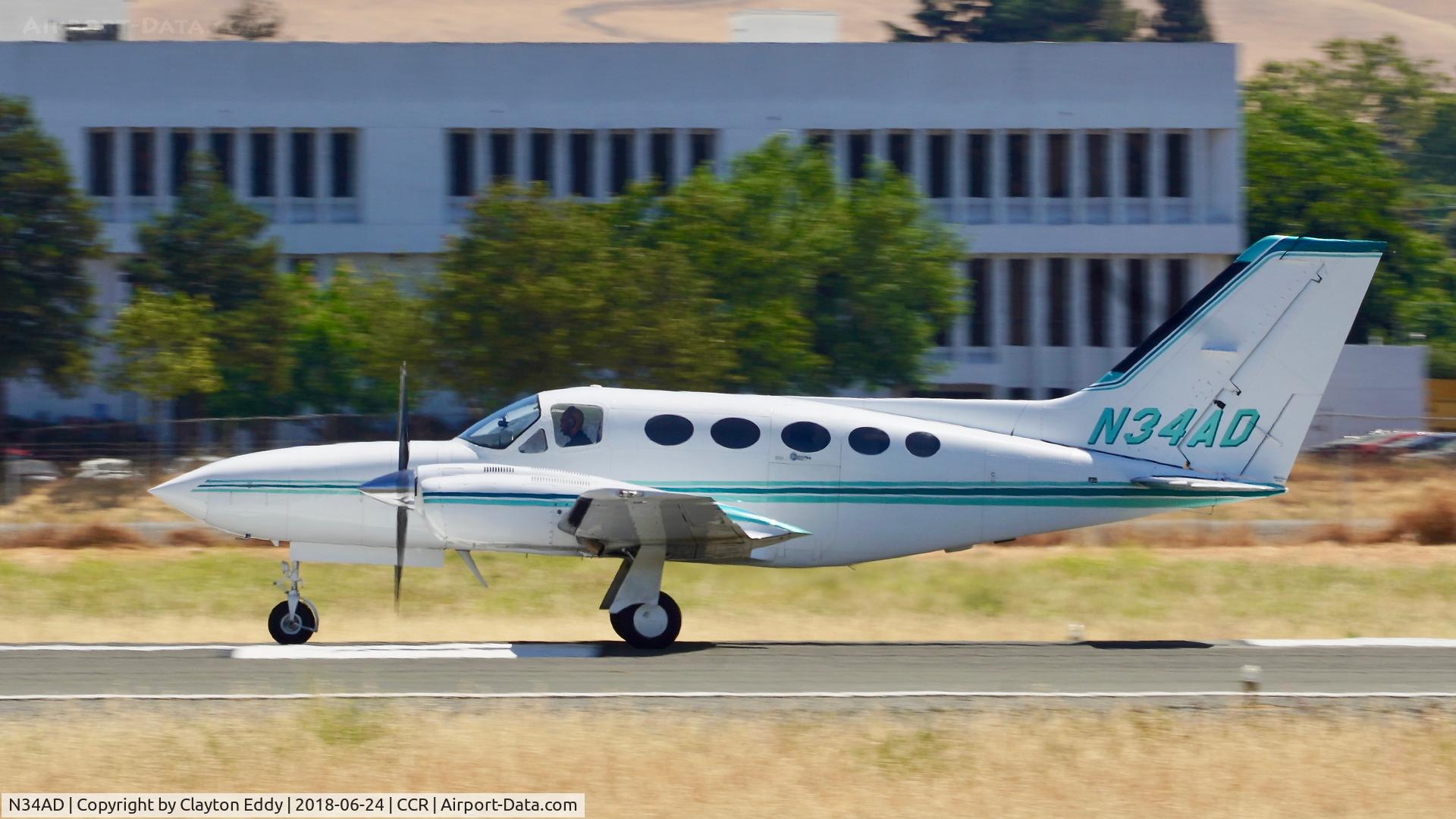 N34AD, 1975 Cessna 421C Golden Eagle Golden Eagle C/N 421C-0036, Buchanan Field Concord California 2018.