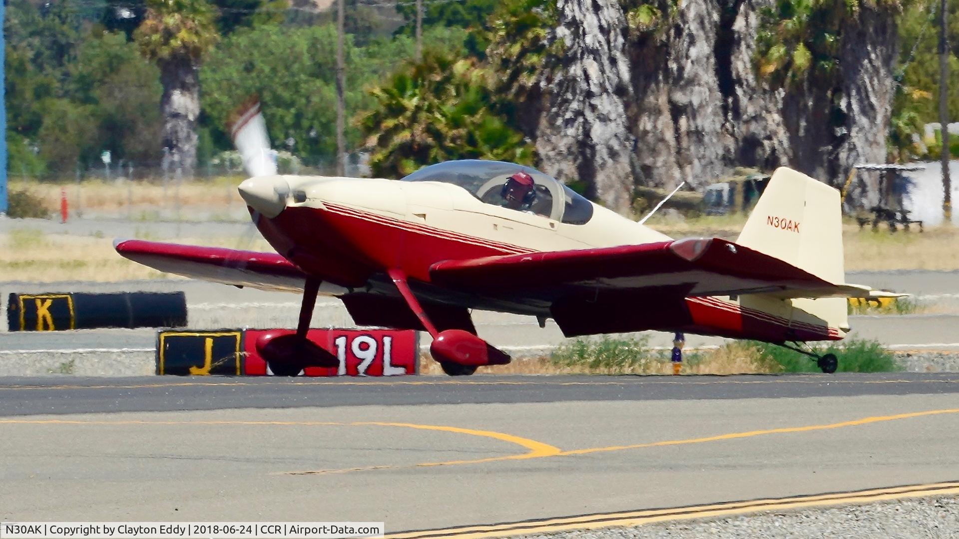 N30AK, 1996 Vans RV-6 C/N 21153, Buchanan Field Concord California 2018.