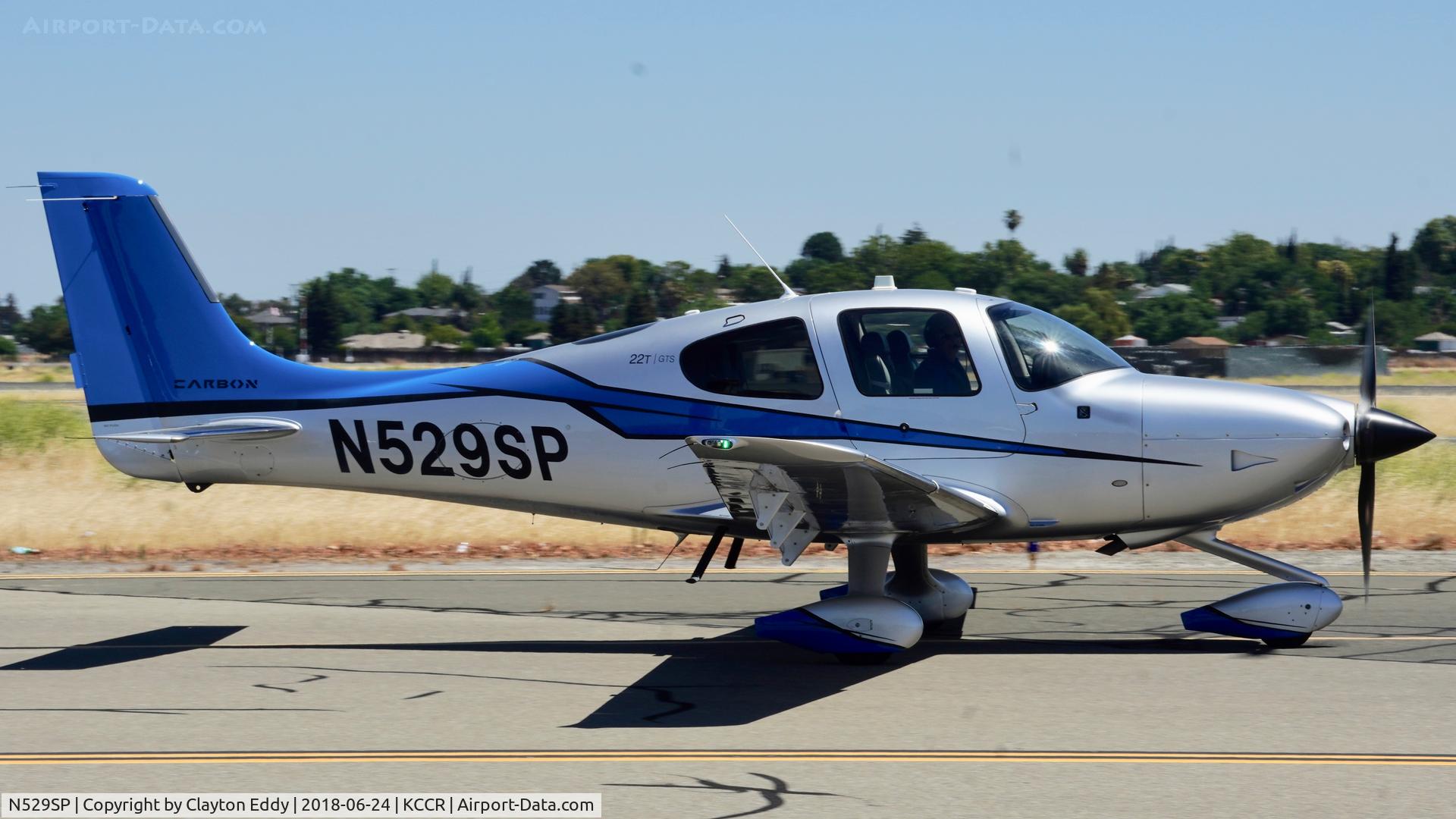 N529SP, 2015 Cirrus SR22T C/N 1085, Buchanan Field Concord California 2018.