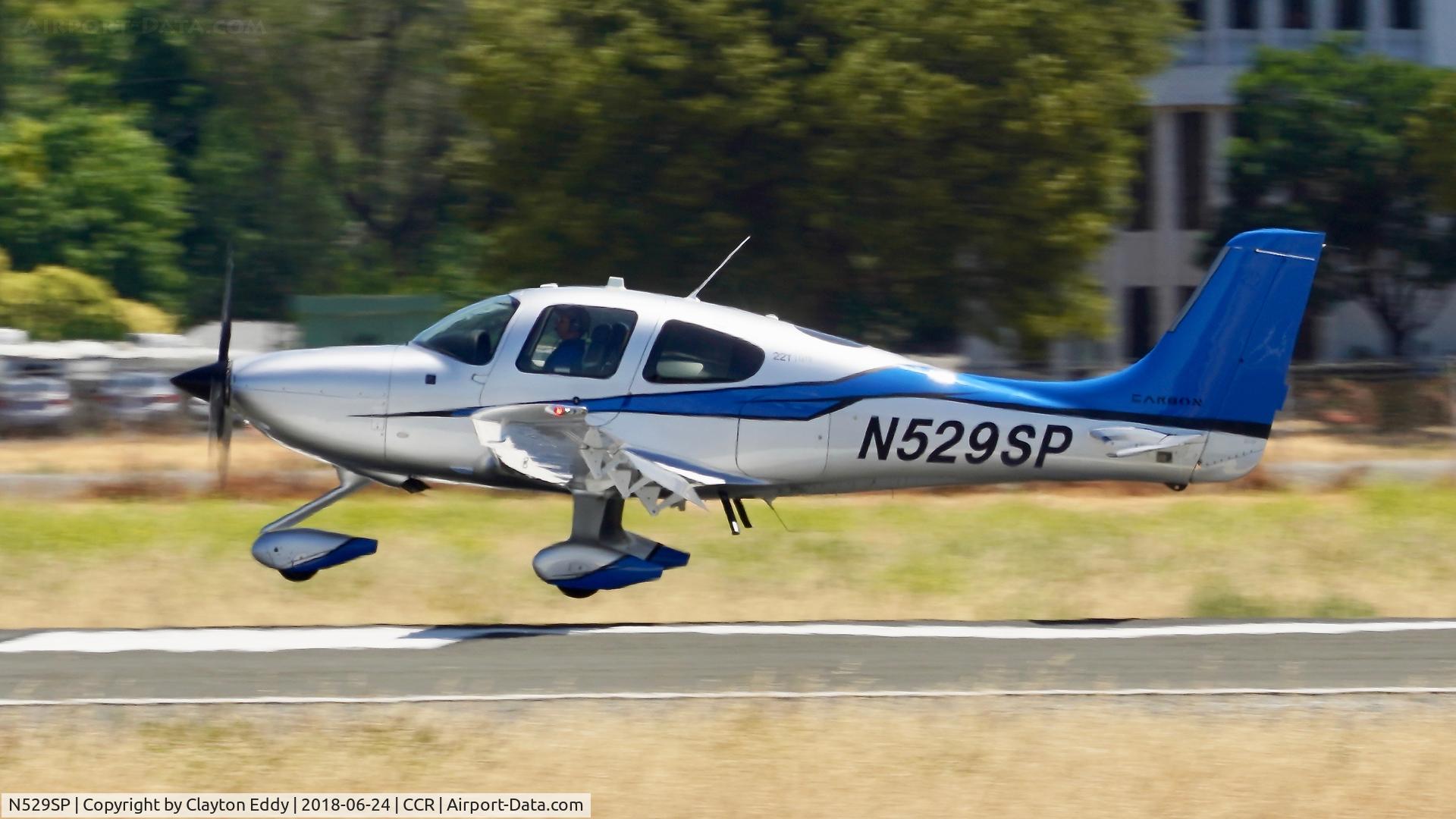 N529SP, 2015 Cirrus SR22T C/N 1085, Buchanan Field Concord California 2018.