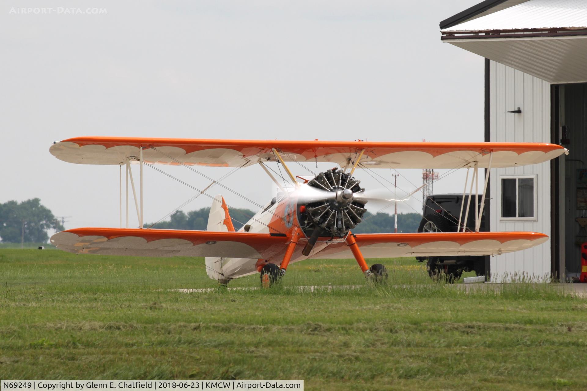 N69249, 1943 Boeing B75N1 C/N 75-6665, Testing new prop. N23-3 07061