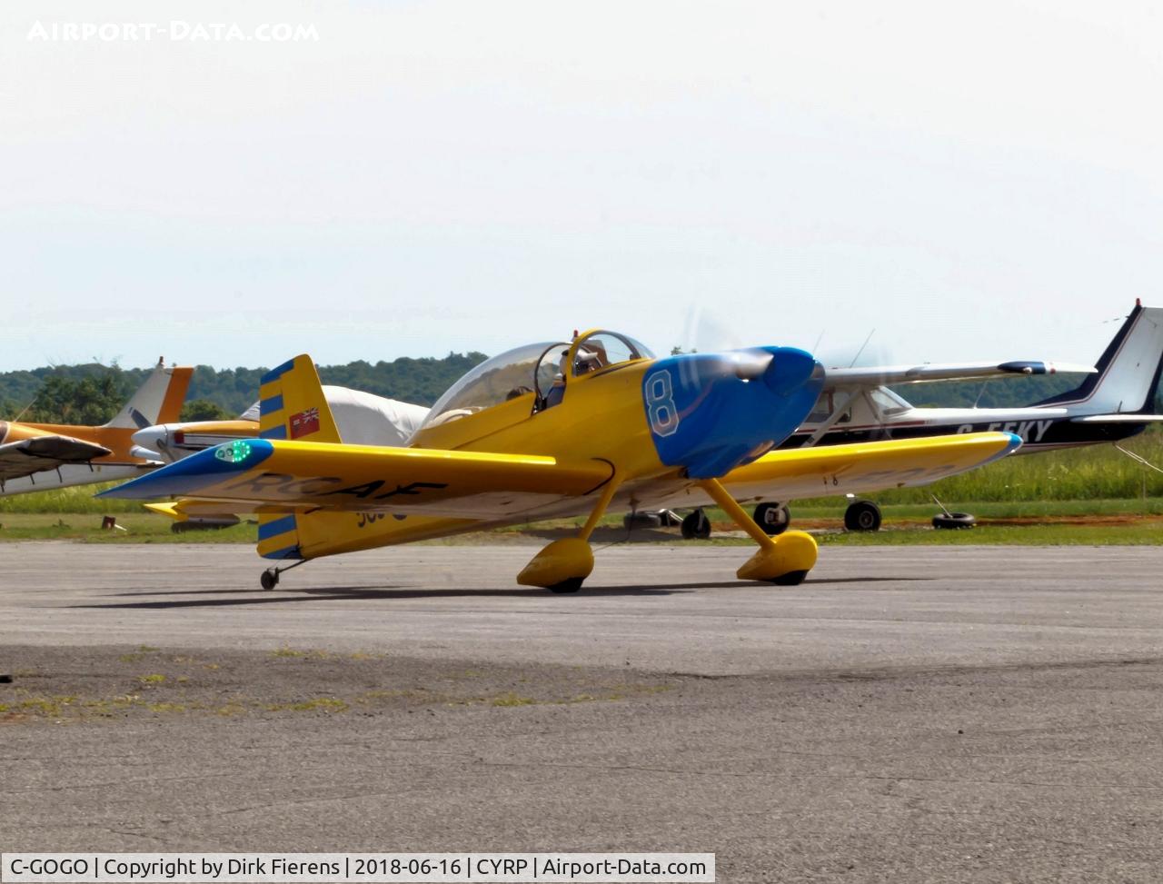 C-GOGO, 2011 Vans RV-8 C/N 82503, Heading for rwy 10