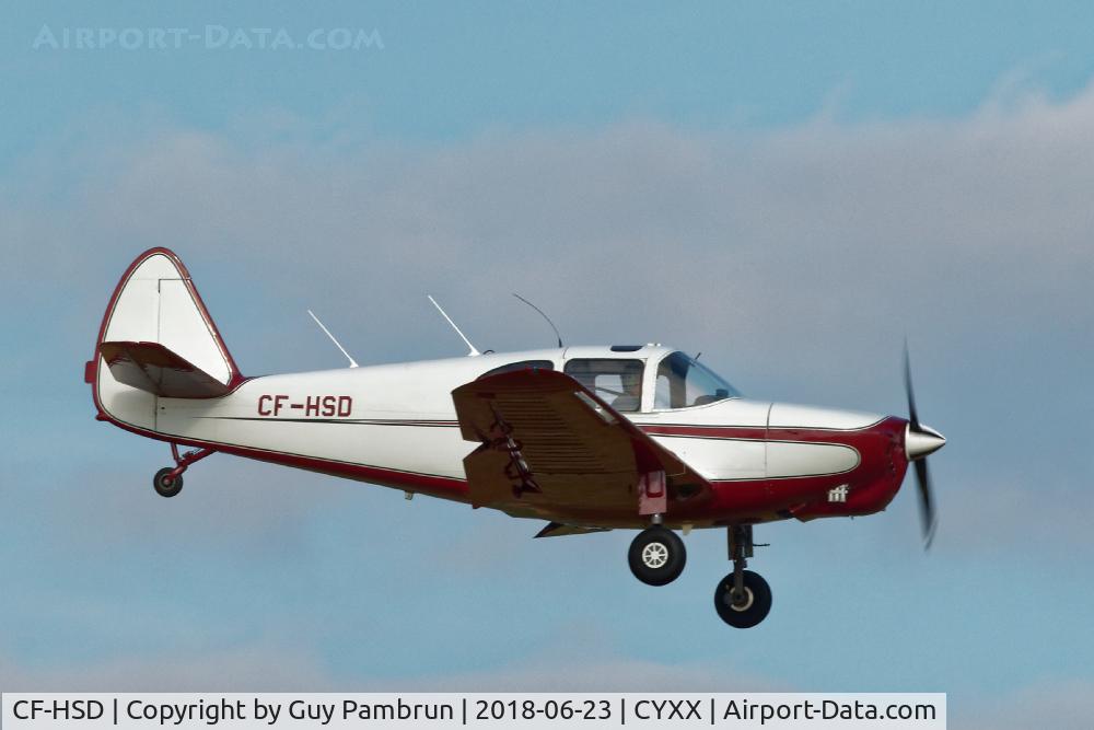 CF-HSD, 1946 Globe GC-1B Swift C/N 2036, Landing