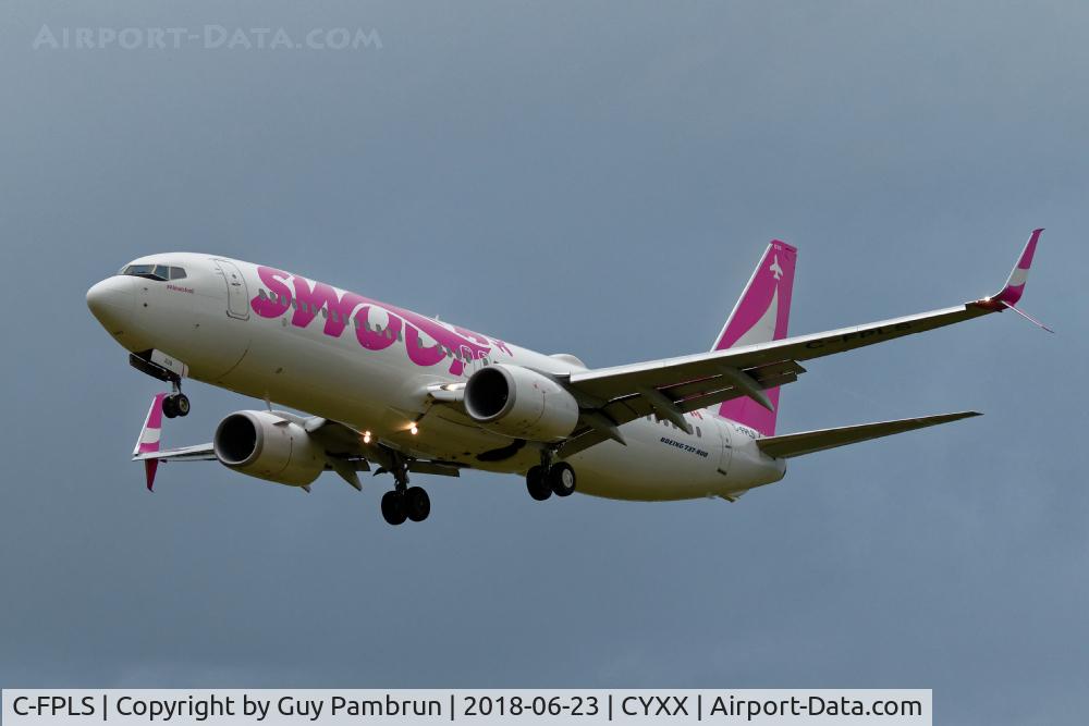 C-FPLS, 2015 Boeing 737-8CT C/N 60132, WestJet's new spinoff discount airlines.