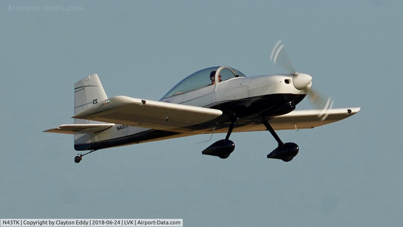 N43TK, 2003 Vans RV-8 C/N 81665, Livermore Airport California 2018.