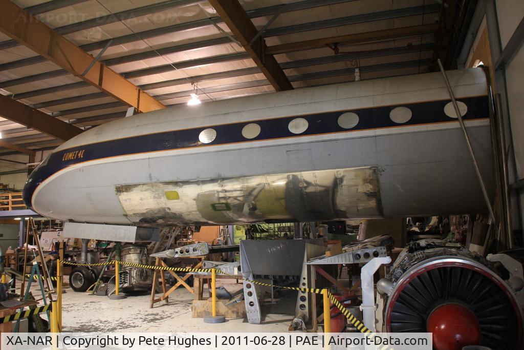 XA-NAR, 1959 De Havilland DH.106 Comet 4C C/N 6424, XA-NAR Comet under restoration into BOAC colours