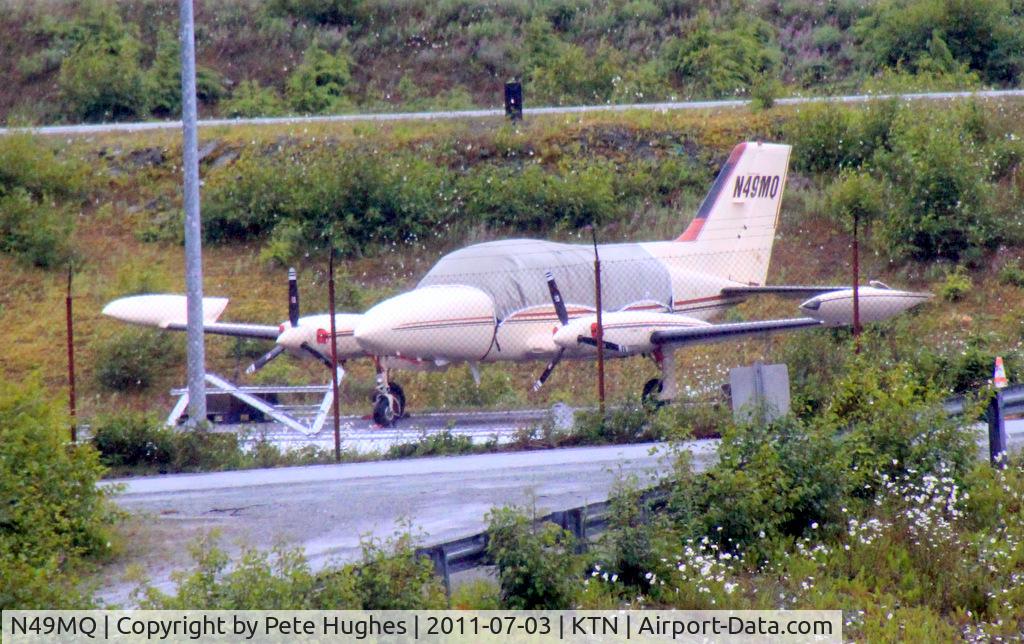 N49MQ, 1973 Cessna 414 Chancellor C/N 414-0395, N49MJ Cessna 414 at Ketchican, AK, seen from the Alaskan State Ferry