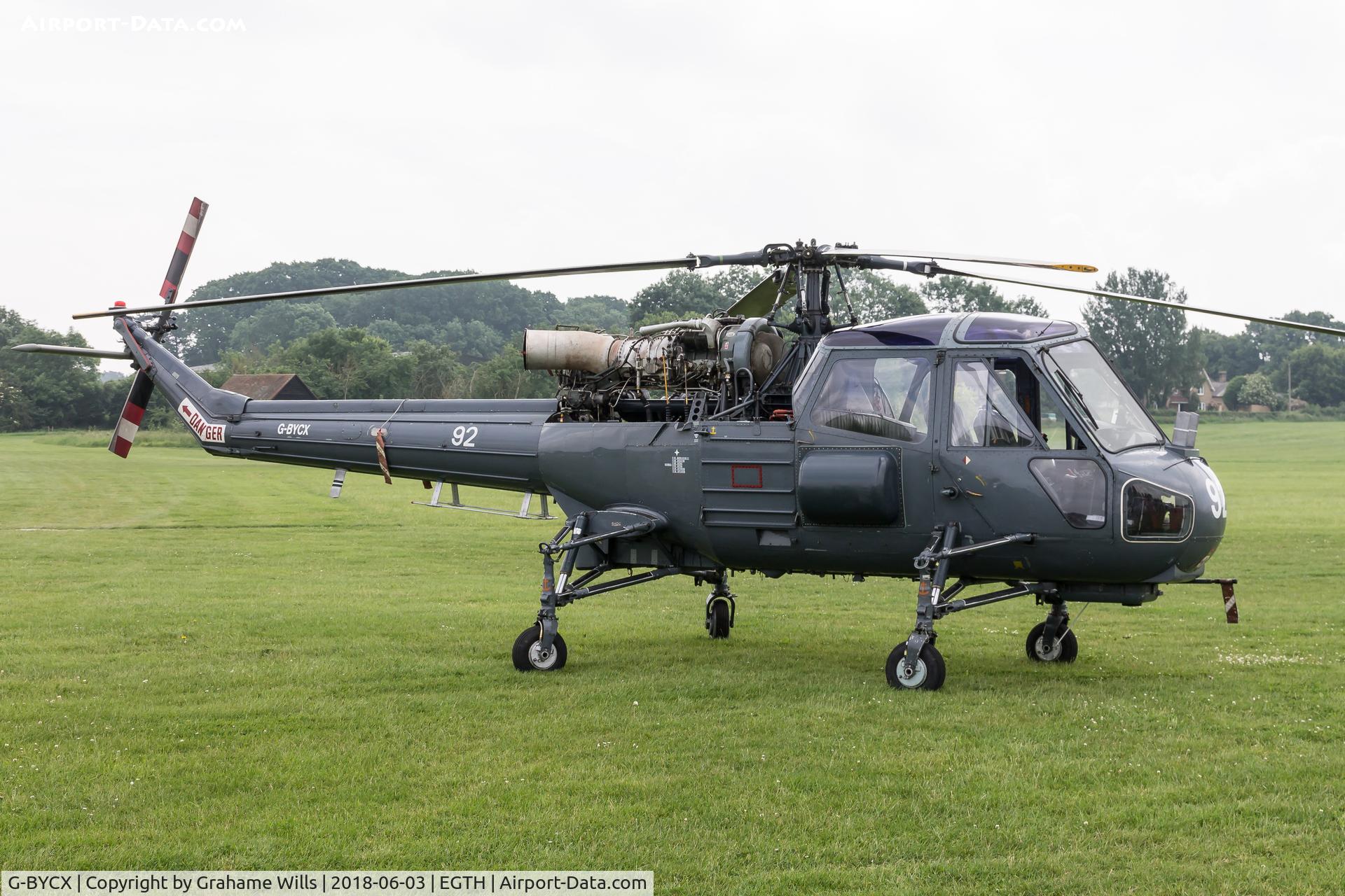 G-BYCX, 1973 Westland WASP MK1B C/N F9754, Westland Wasp HAS1 92 (G-BYCX) Old Warden 3/6/18