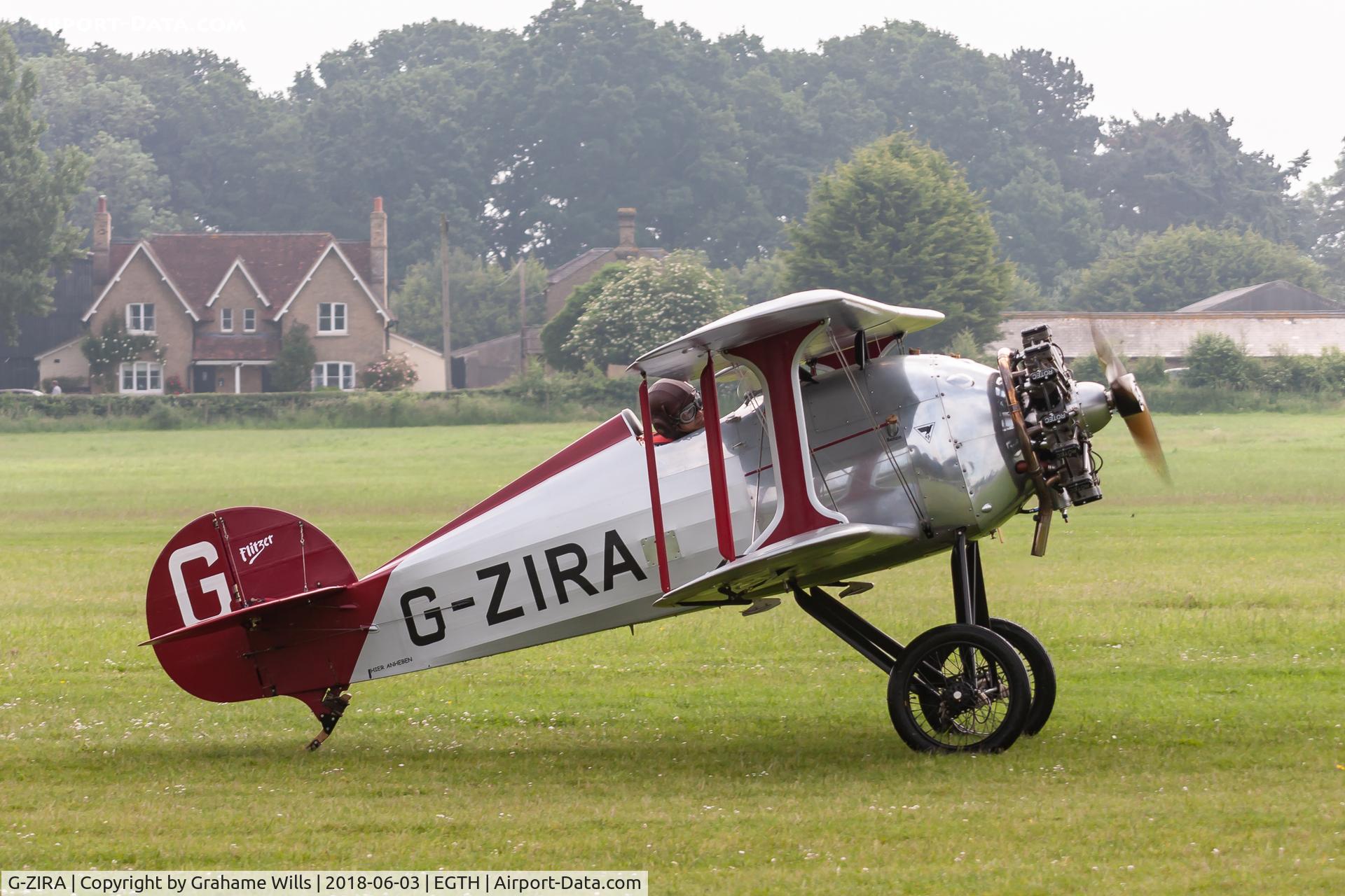 G-ZIRA, 2008 Flitzer Z-1RA Stummelflitzer C/N PFA 342-14596, Z-1RA Stummelflitzer G-ZIRA Old Warden 3/6/18