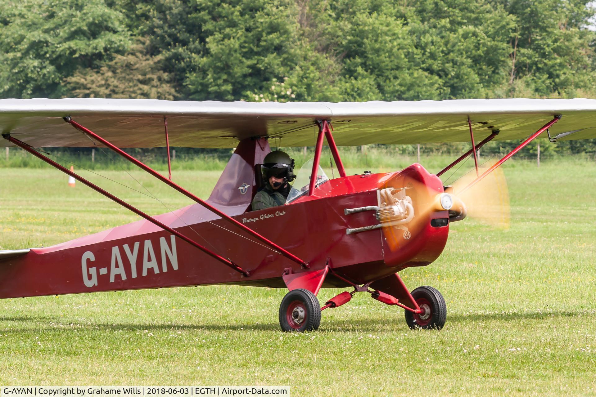 G-AYAN, 1970 Slingsby Cadet Motor Glider III C/N PFA 1385, Slingsby Motor Cadet III G-AYAN Old Warden 3/6/18