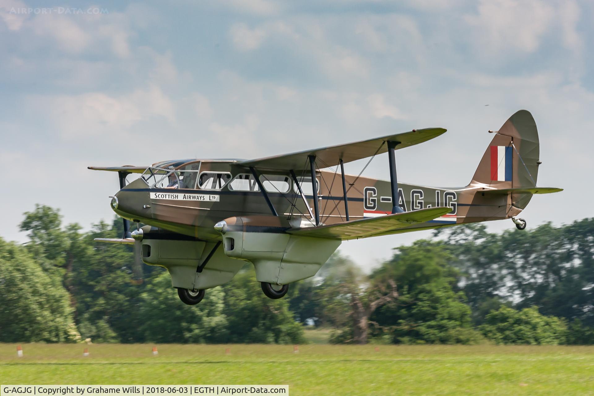 G-AGJG, 1941 De Havilland DH-89A Dominie/Dragon Rapide C/N 6517, De Havilland DH89A Dragon Rapide G-AGJG Old Warden 3/6/18