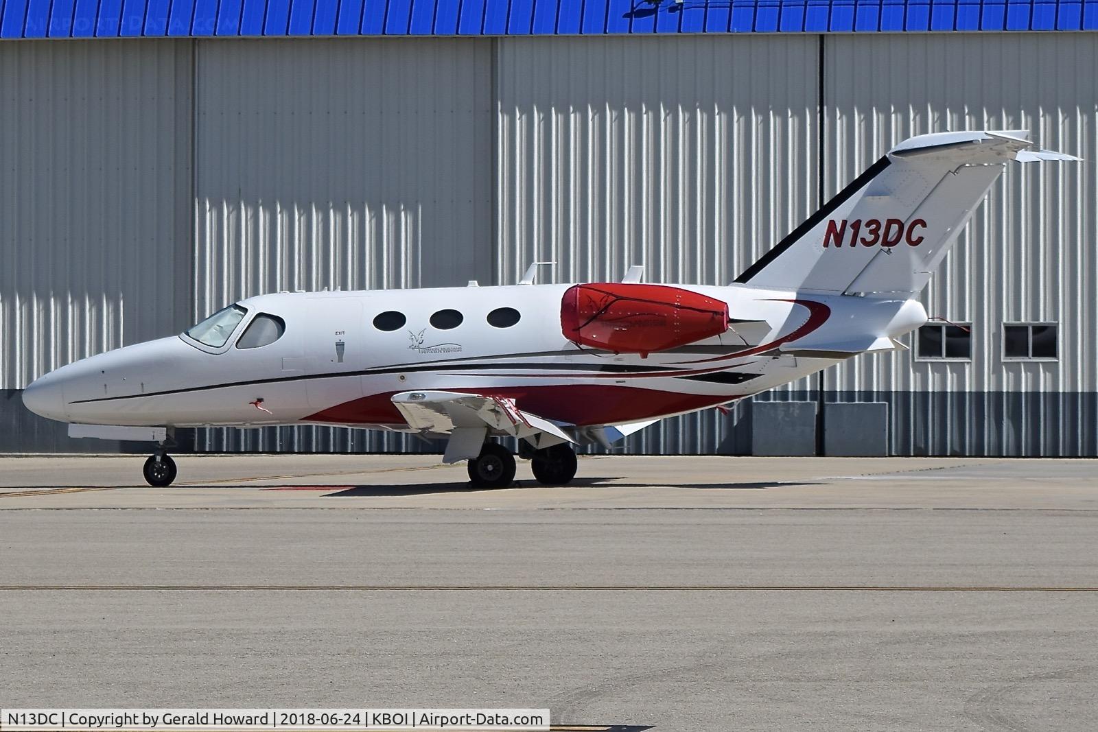 N13DC, 2009 Cessna 510 Citation Mustang Citation Mustang C/N 510-0208, Parked on north GA ramp.