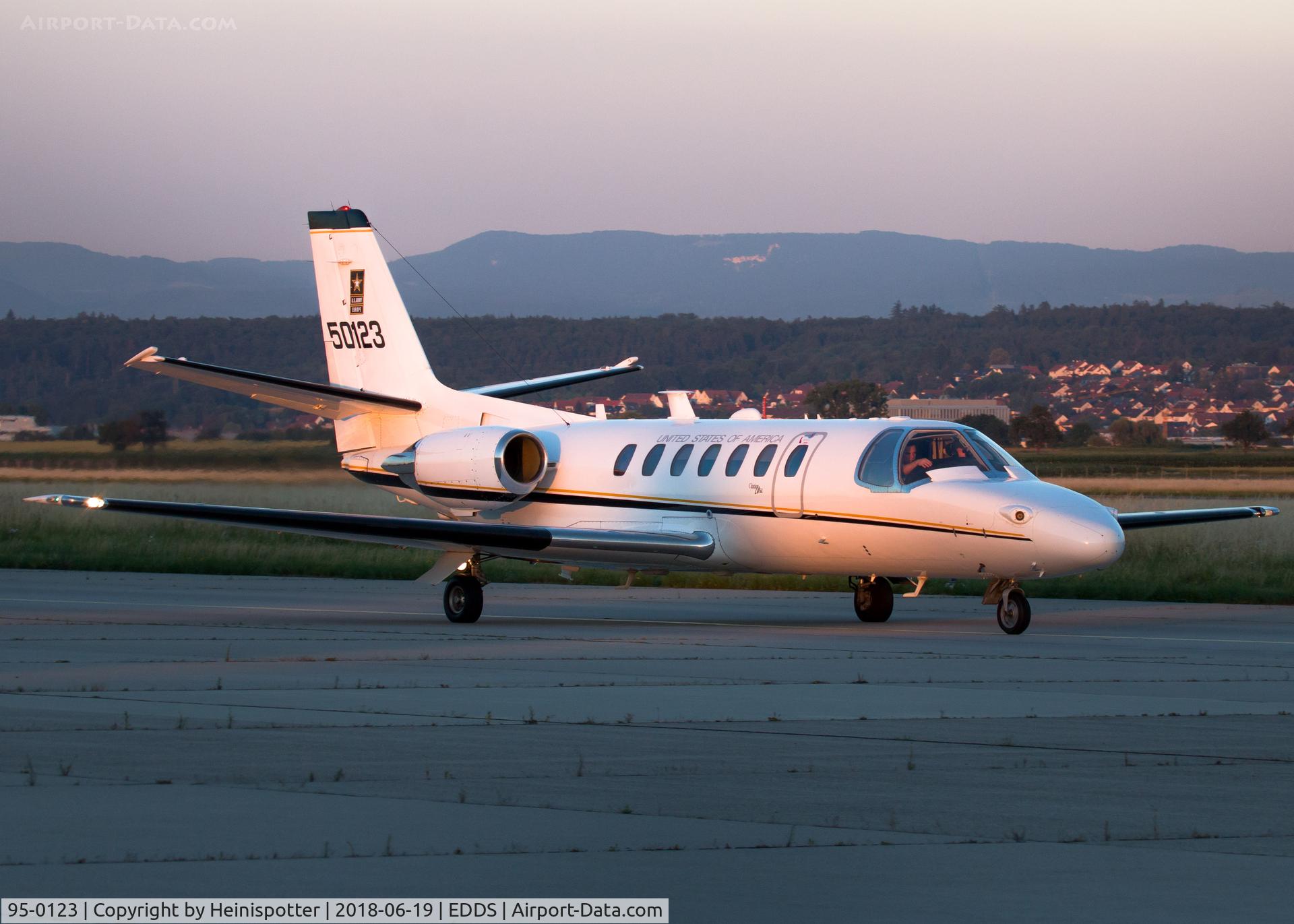 95-0123, 1995 Cessna UC-35A Citation Ultra C/N 560-0387, 95-0123 at Stuttgart Airport.