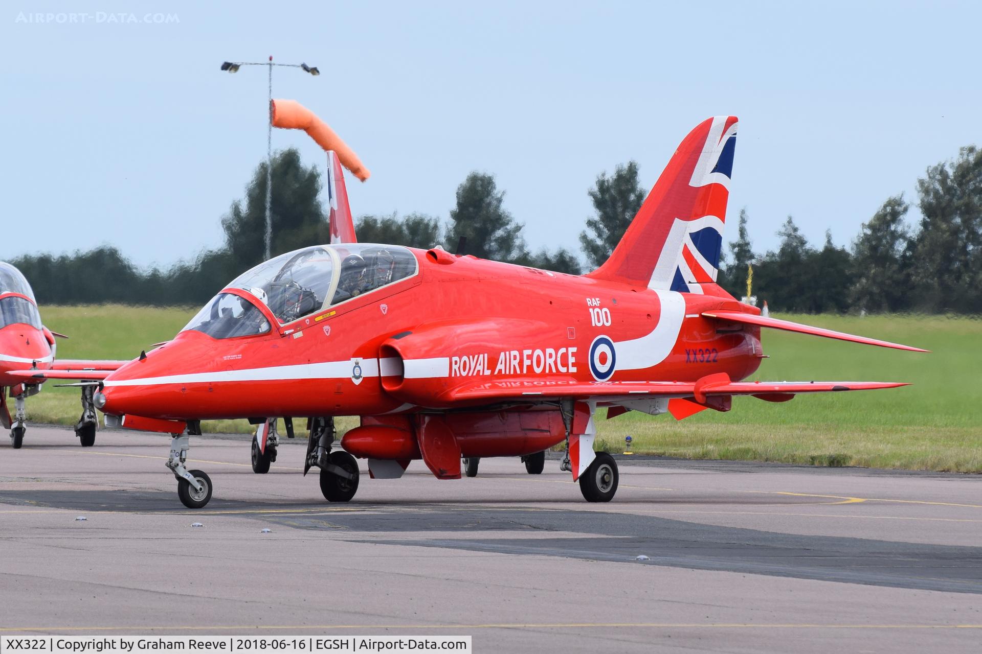 XX322, 1980 Hawker Siddeley Hawk T.1A C/N 165/312147, At Norwich with 