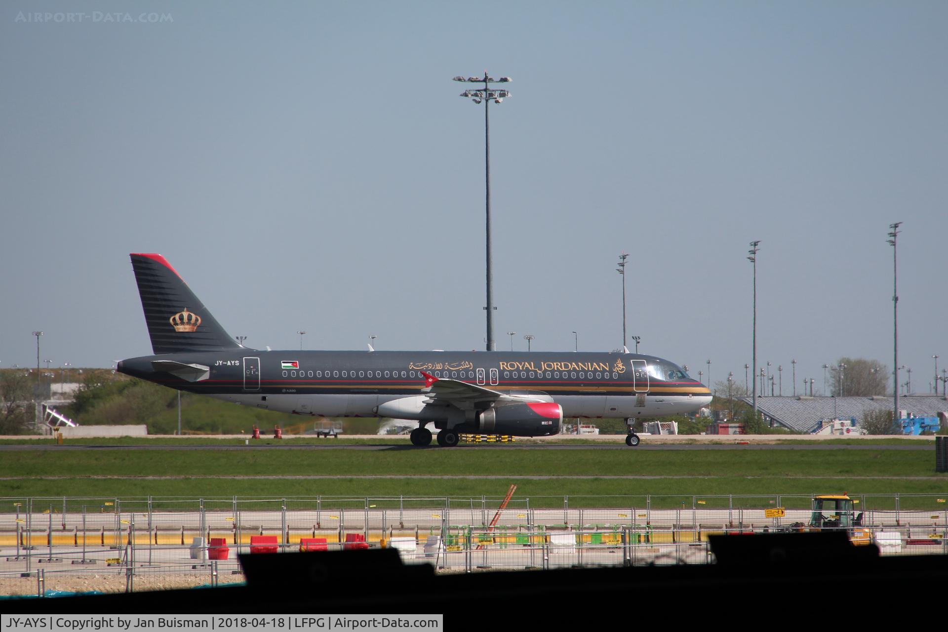 JY-AYS, 2011 Airbus A320-232 C/N 4853, Royal Jordanian