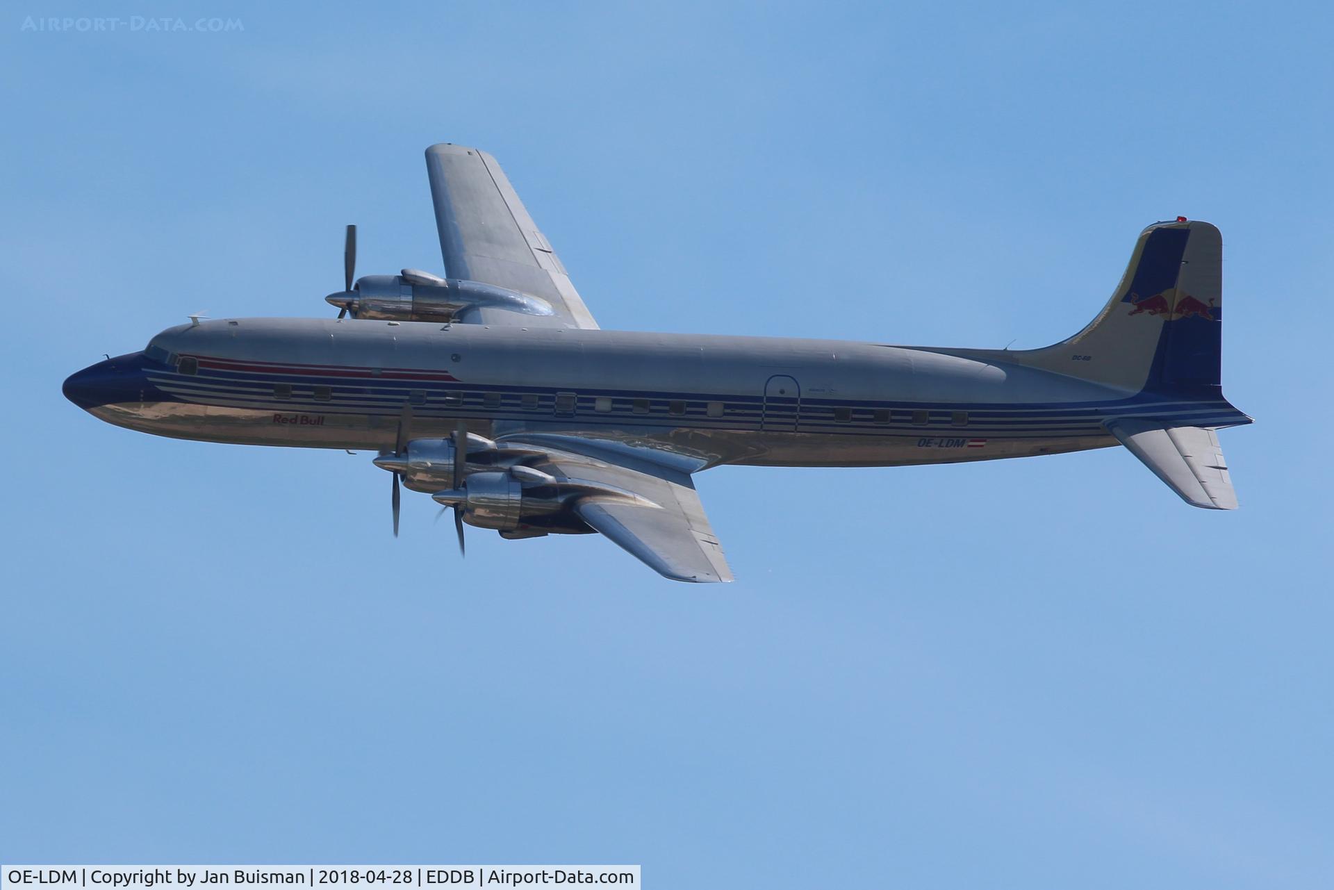 OE-LDM, 1958 Douglas DC-6B C/N 45563, Red Bull, ILA 2018
