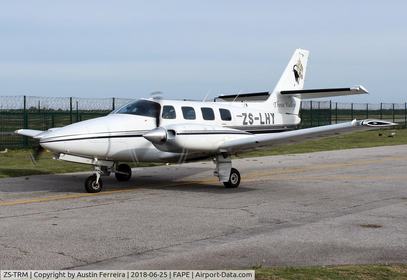 ZS-TRM, Cessna T303 Crusader C/N T30300095, Sporting a beautiful blue livery.