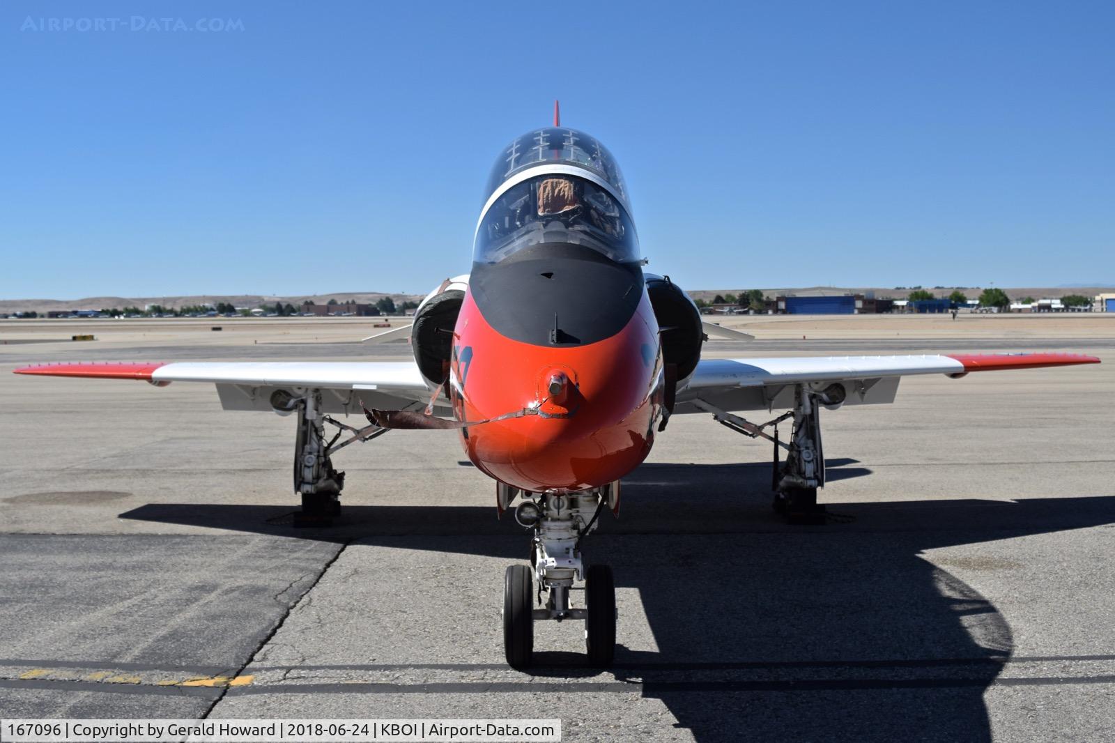 167096, Boeing T-45C Goshawk C/N C128, Parked on the North GA ramp. TW-2, NAS Kingsville, TX,