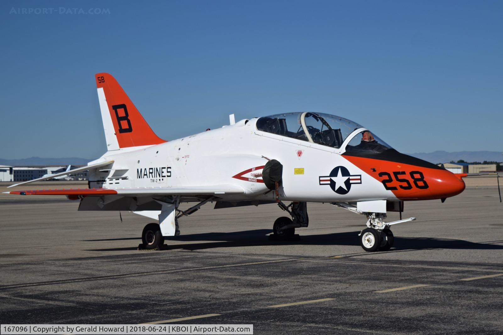 167096, Boeing T-45C Goshawk C/N C128, Parked on the North GA ramp. TW-2, NAS Kingsville, TX,