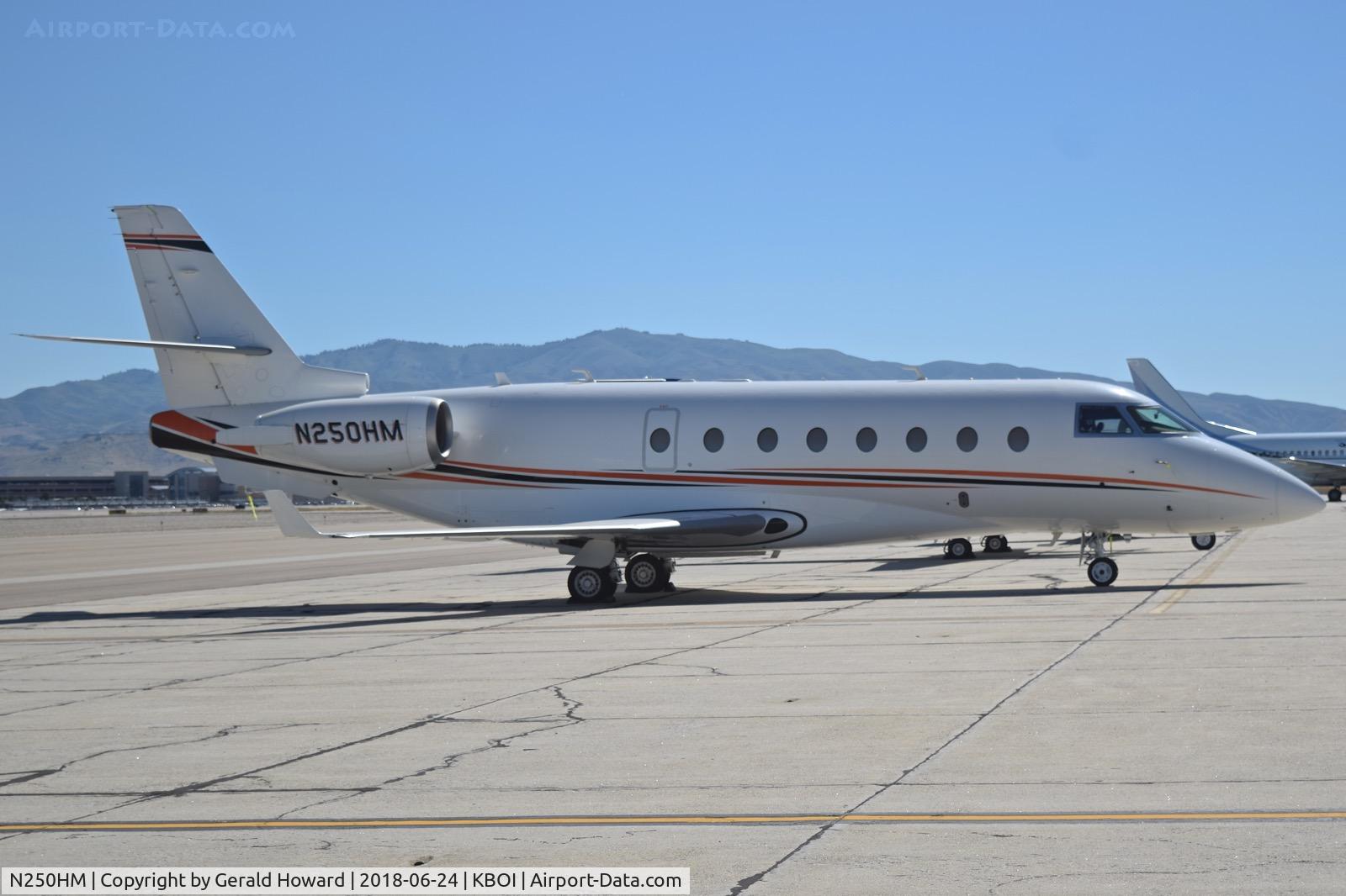 N250HM, 2008 Gulfstream Aerospace LP Gulfstream 200 C/N 217, Parked on north GA ramp.