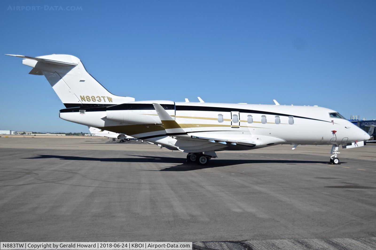 N883TW, 2017 Bombardier Ic. BD-100-1A10 C/N 20675, Parked on the north GA ramp.