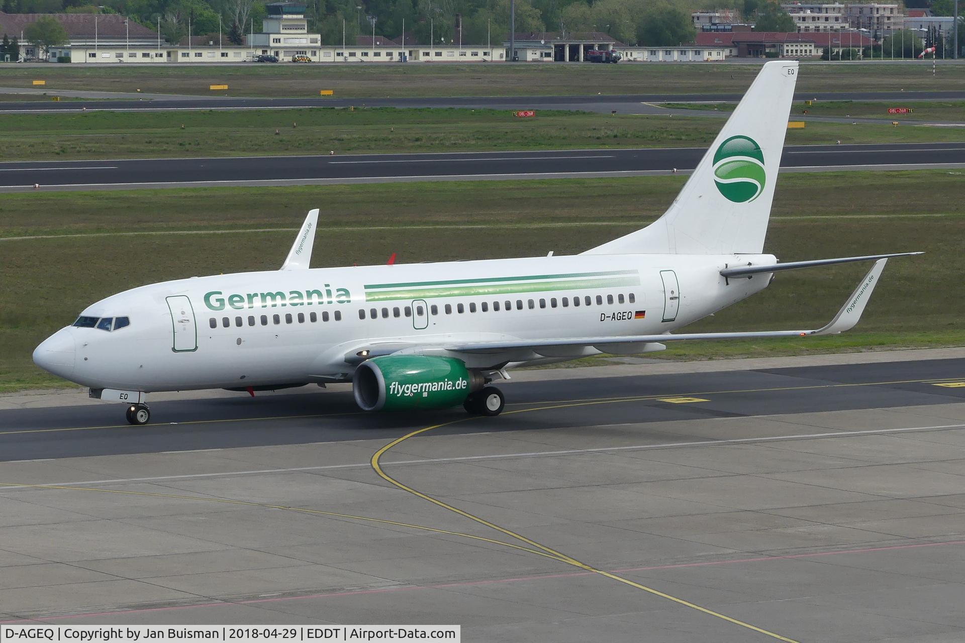 D-AGEQ, 1998 Boeing 737-75B C/N 28103, Germania