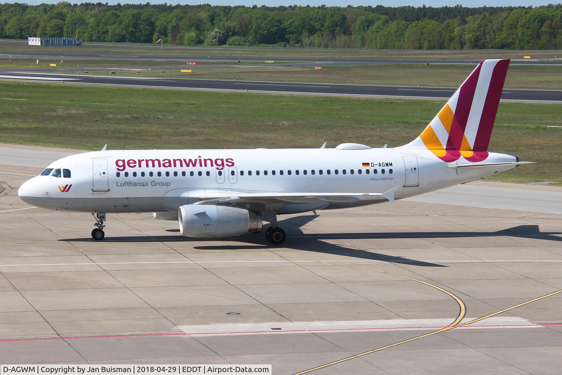 D-AGWM, 2009 Airbus A319-132 C/N 3839, Eurowings, still Germanwings livery