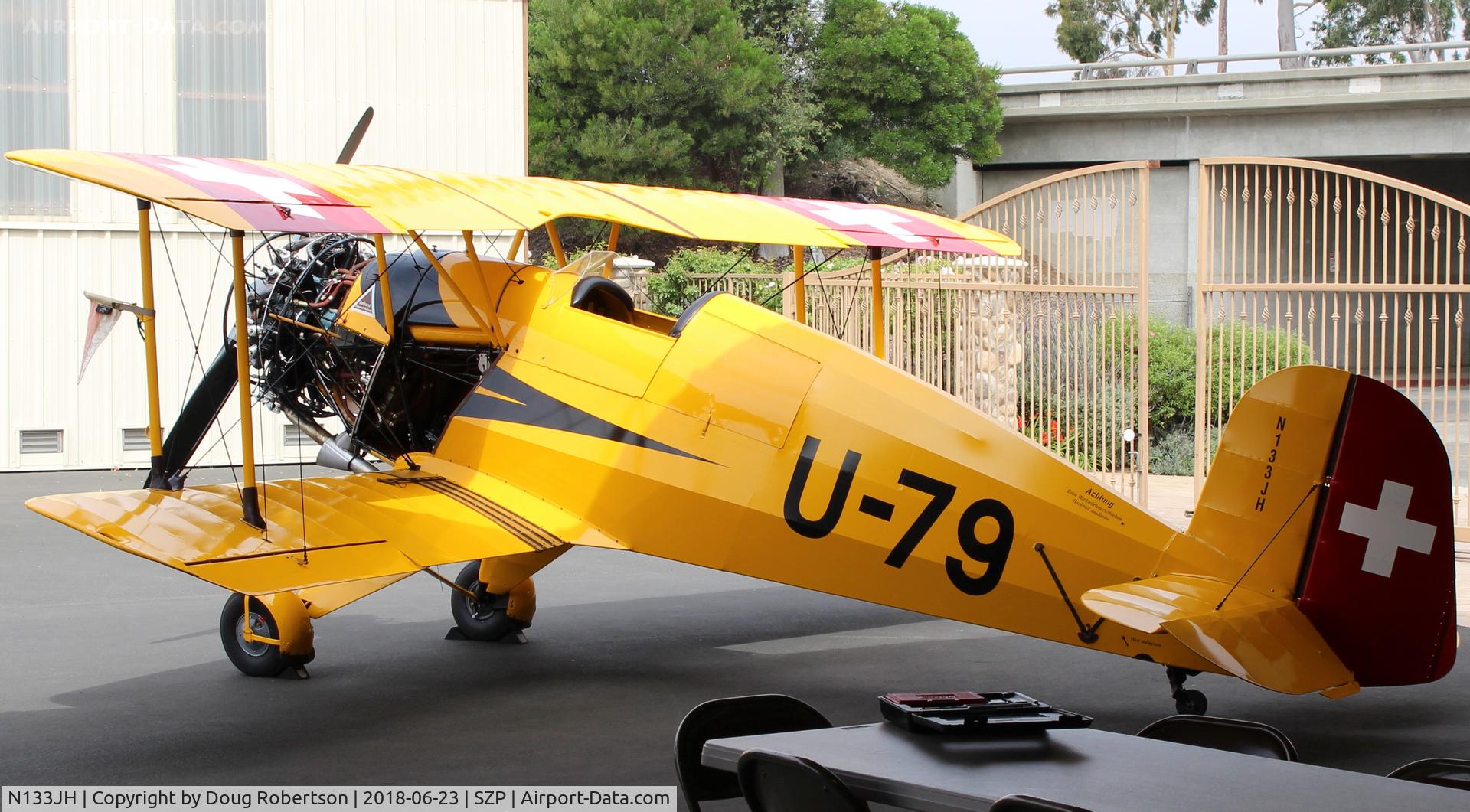 N133JH, 1940 Bucker Bu-133C Jungmeister C/N 26, 1940 Dorniere Werke  BU. 133C Bucker JUNGMEISTER, Siemens-Halske SH 14 A-4 seven cylinder 160 Hp radial