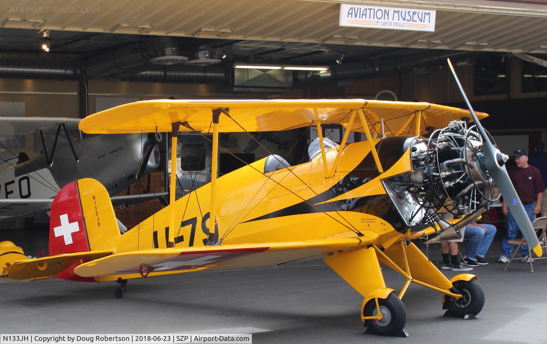 N133JH, 1940 Bucker Bu-133C Jungmeister C/N 26, 1940 Dornier Werke BU. 133C Bucker JUNGMEISTER, Siemens-Halske SH 14 A-4 seven cylinder 160 Hp radial