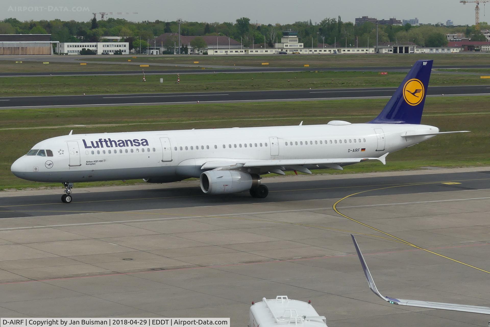 D-AIRF, 1994 Airbus A321-131 C/N 0493, Lufthansa