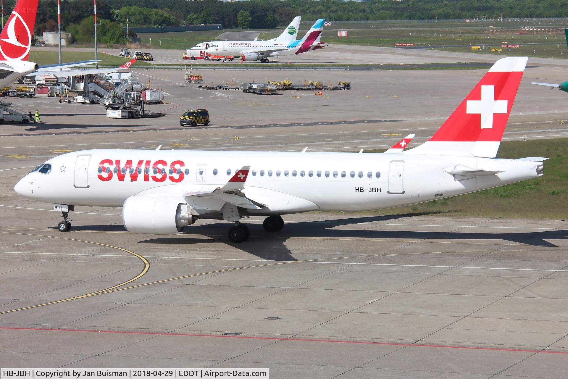 HB-JBH, 2017 Bombardier CSeries CS100 (BD-500-1A10) C/N 50017, Swiss