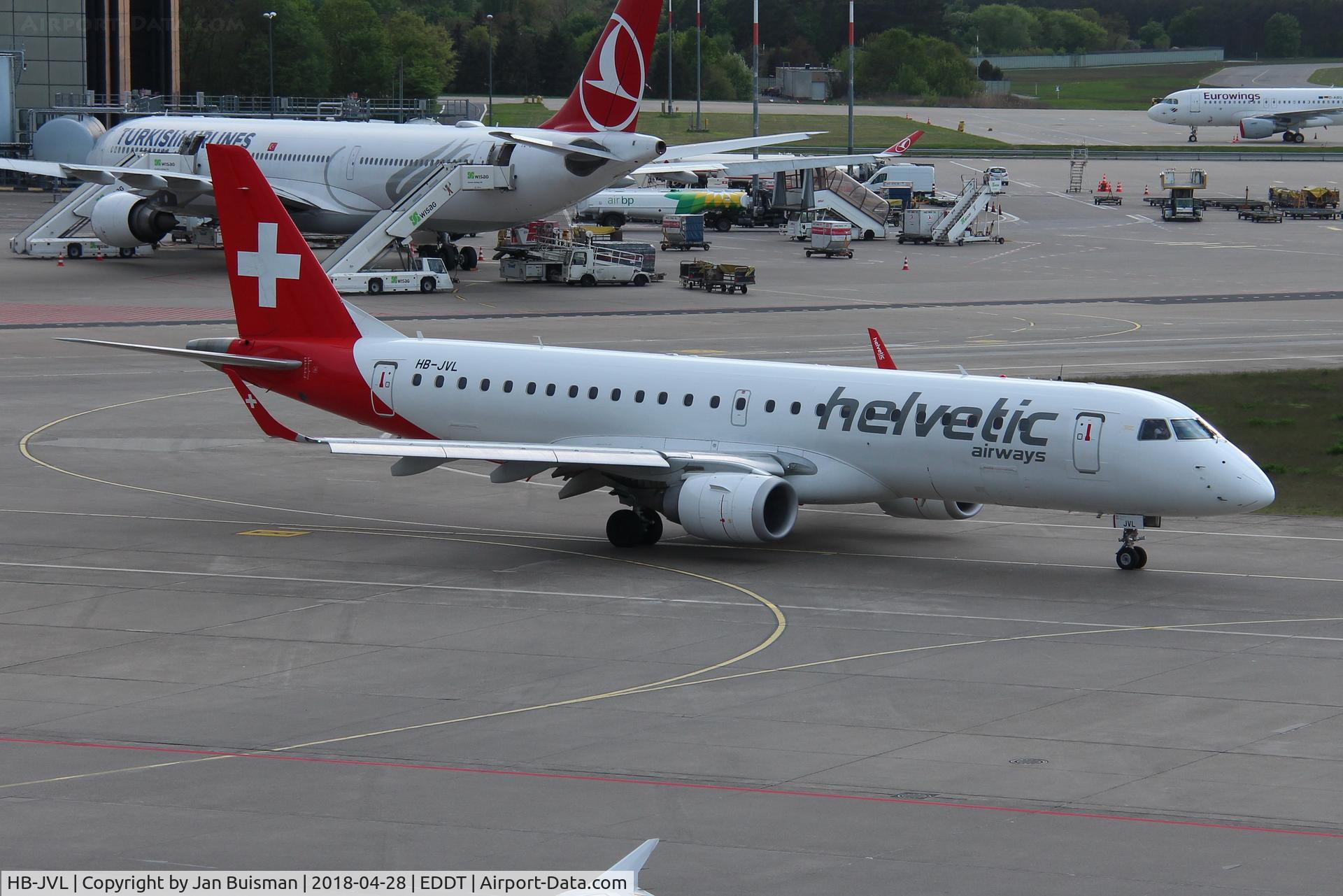 HB-JVL, 2010 Embraer E190 (ERJ-190-100) C/N 19000354, Helvetica Airways