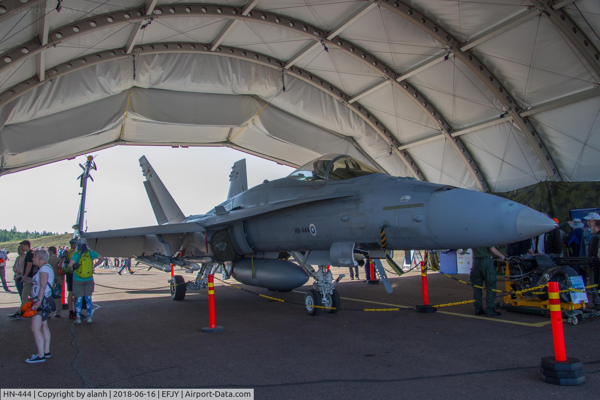 HN-444, McDonnell Douglas F-18C Hornet C/N 1464, Static display at the 100th Anniversary of the Finnish Air Force airshow
