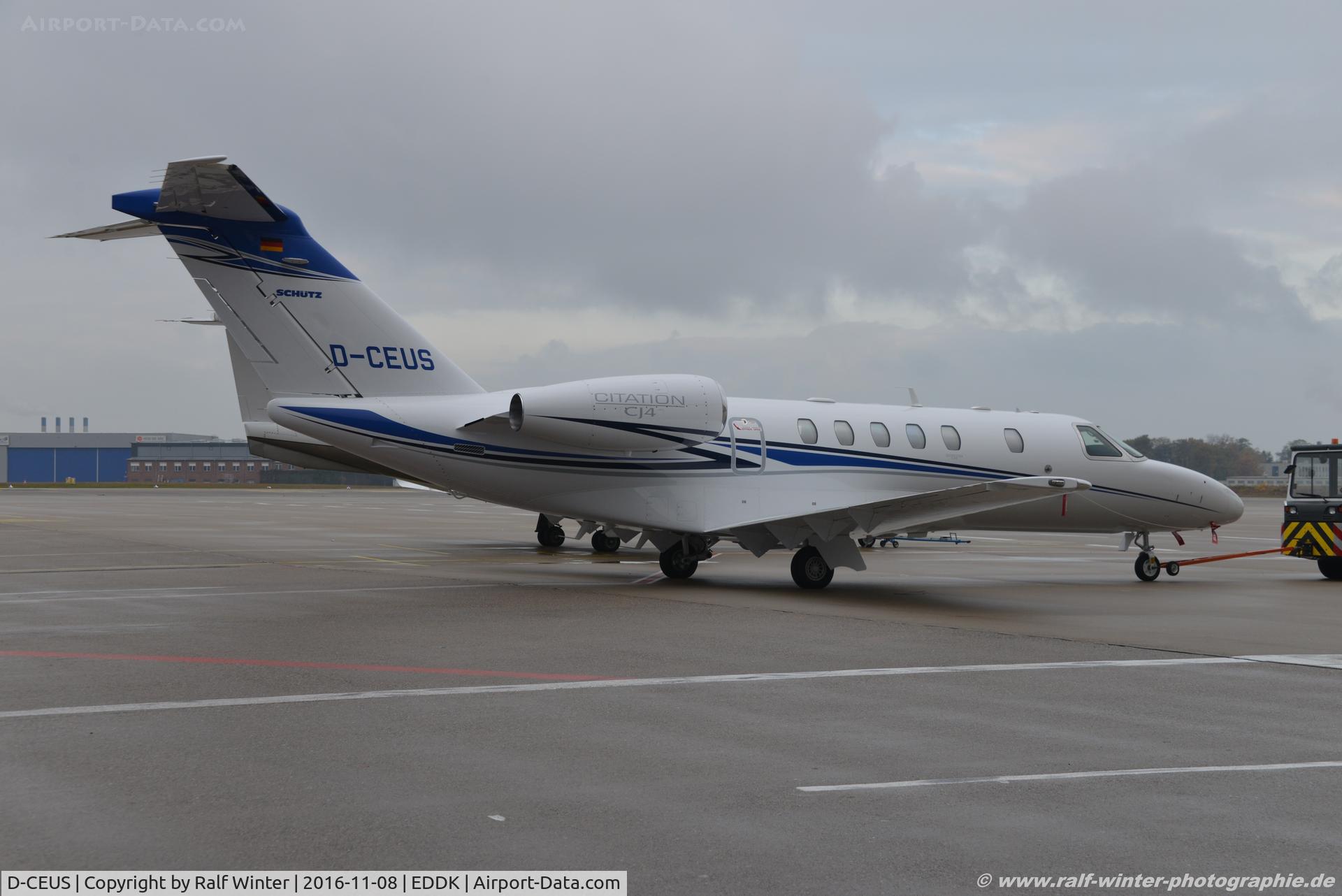 D-CEUS, 2016 Cessna 525C CitationJet Cj4 CitationJet CJ4 C/N 525C-0233, Cessna 525C Citation CJ4 - Private - 525C0233 - D-CEUS - 08.11.2016 - CGN