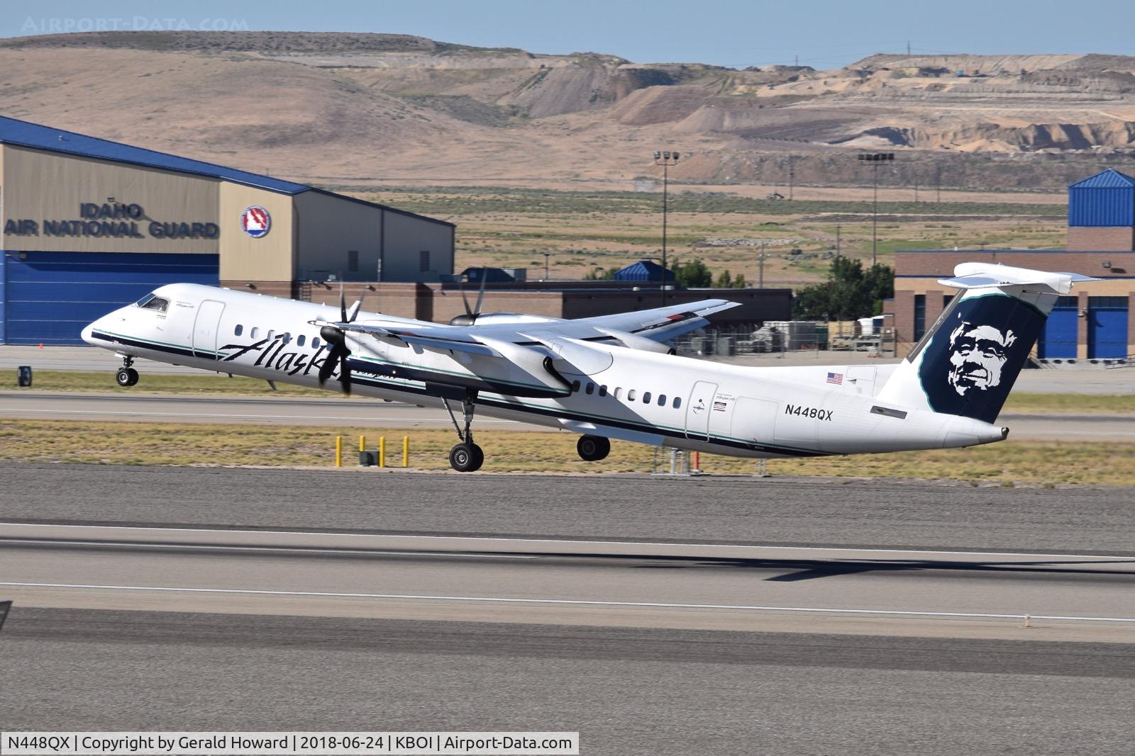 N448QX, 2012 De Havilland Canada DHC-8-402 Dash 8 Dash 8 C/N 4409, Takeoff from RWY 10L.