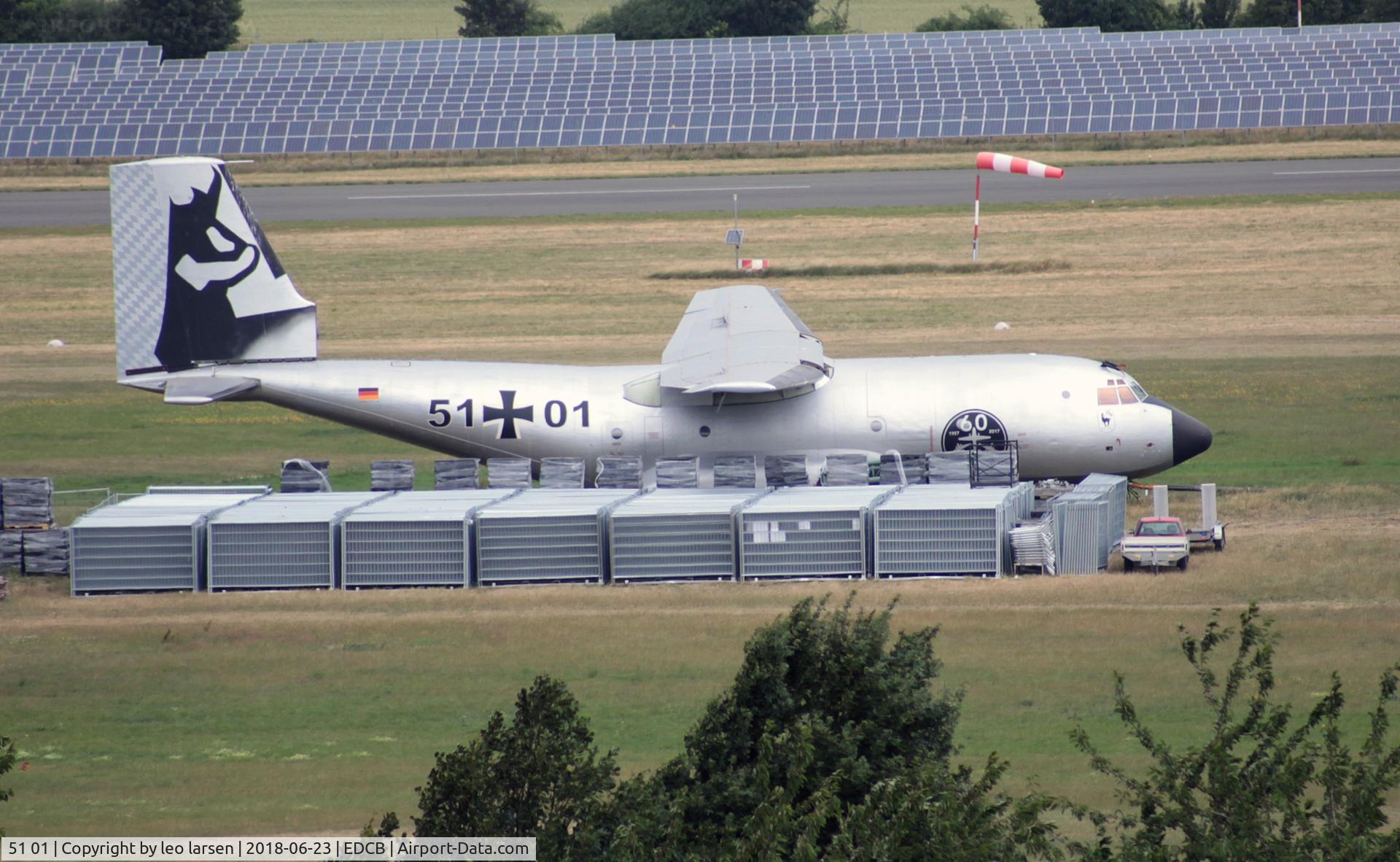 51 01, Transall C-160D C/N D138, Ballenstedt EDCB 23.6.2018 whitout engines.