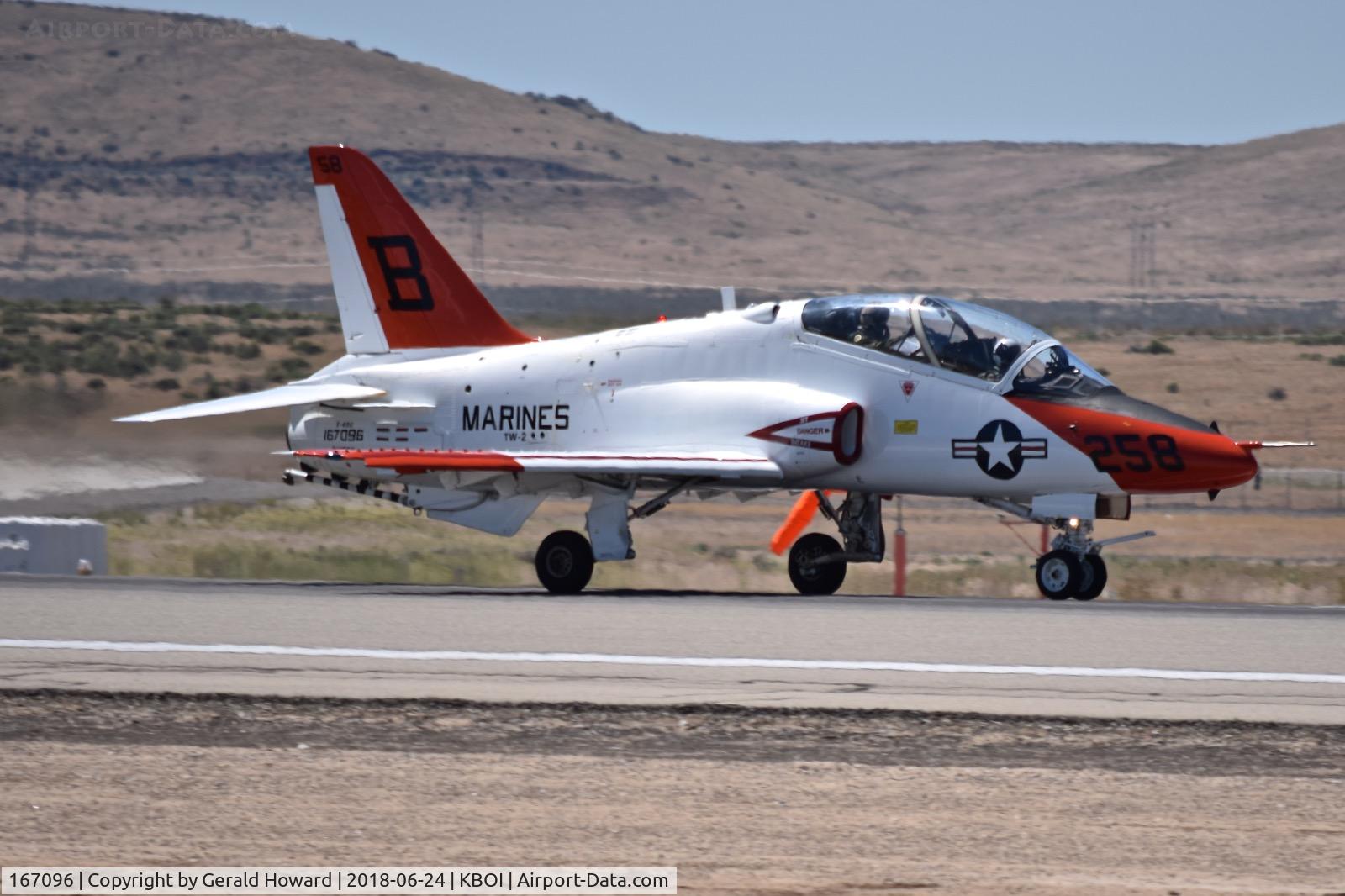 167096, Boeing T-45C Goshawk C/N C128, Take off roll on RWY 28R.