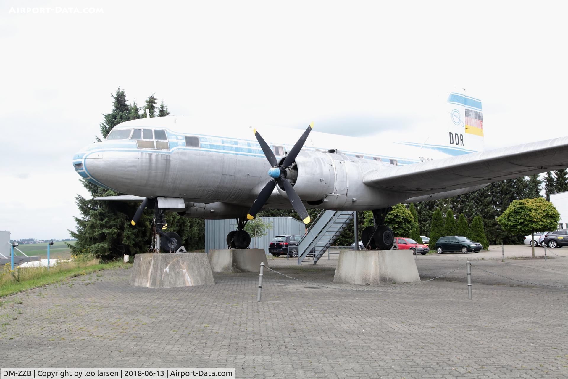 DM-ZZB, 1955 Ilyushin (VEB) IL-14P C/N 14803001, Reichenbach Opel dealer 13.6.18
