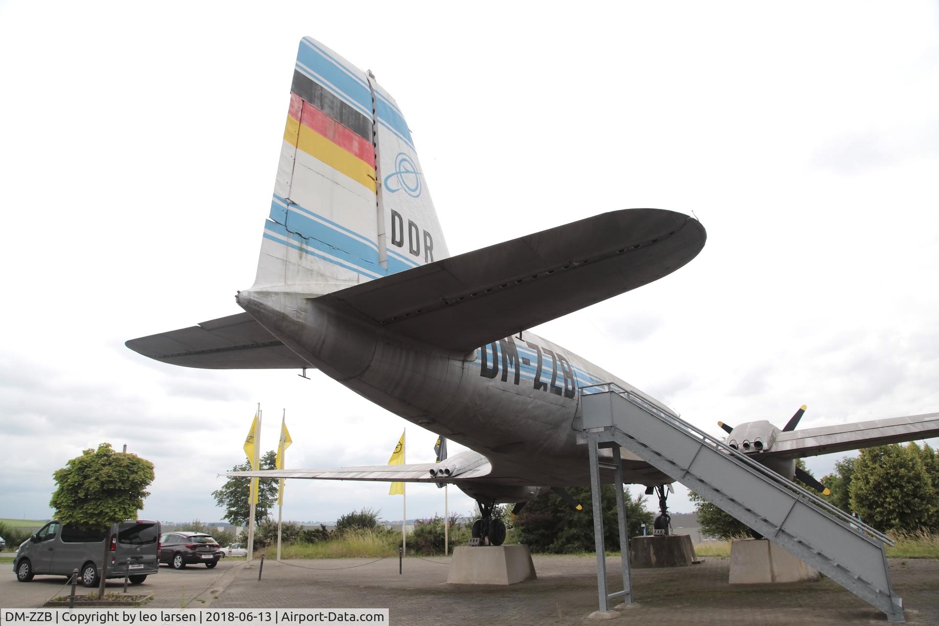 DM-ZZB, 1955 Ilyushin (VEB) IL-14P C/N 14803001, Reichenbach Opel dealer 13.6.2018