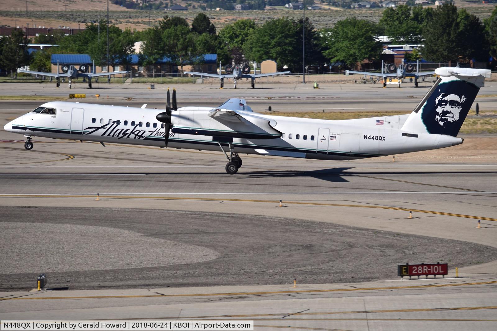 N448QX, 2012 De Havilland Canada DHC-8-402 Dash 8 Dash 8 C/N 4409, Take off from RWY 10L.