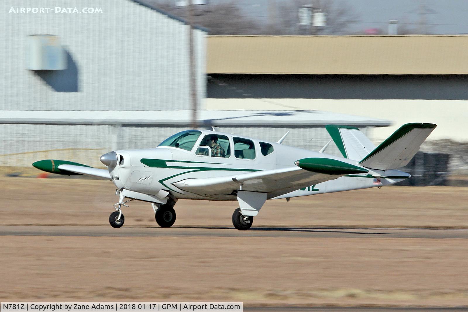 N781Z, 1960 Beech M35 Bonanza C/N D-6471, At Grand Prairie Municipal