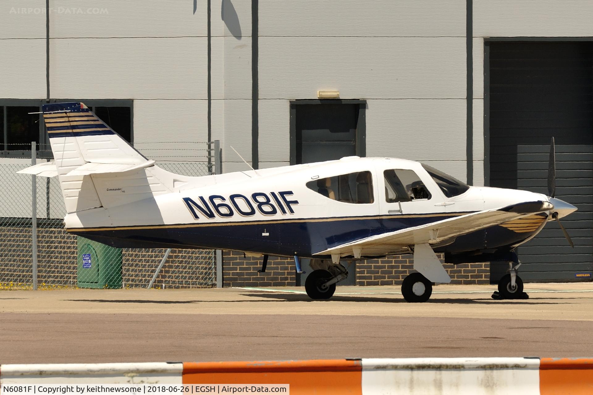 N6081F, 2001 Rockwell Commander 114-B C/N 14681, Return Visitor.