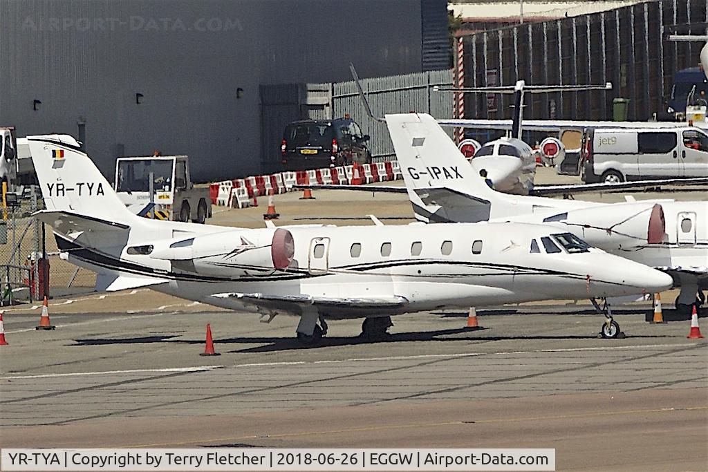 YR-TYA, 2010 Cessna 560XL Citation  XLS C/N 560-6075, at London Luton