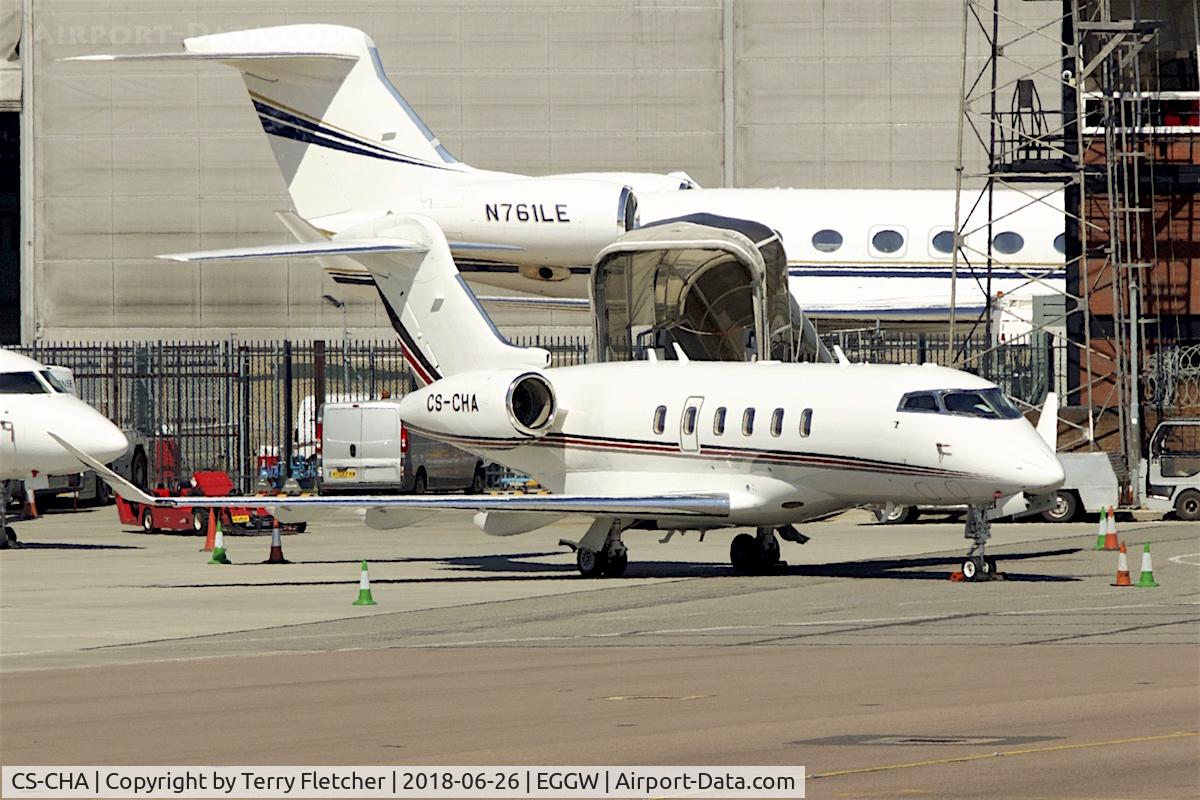 CS-CHA, 2014 Bombardier Challenger 350 (BD-100-1A10) C/N 20544, at London Luton