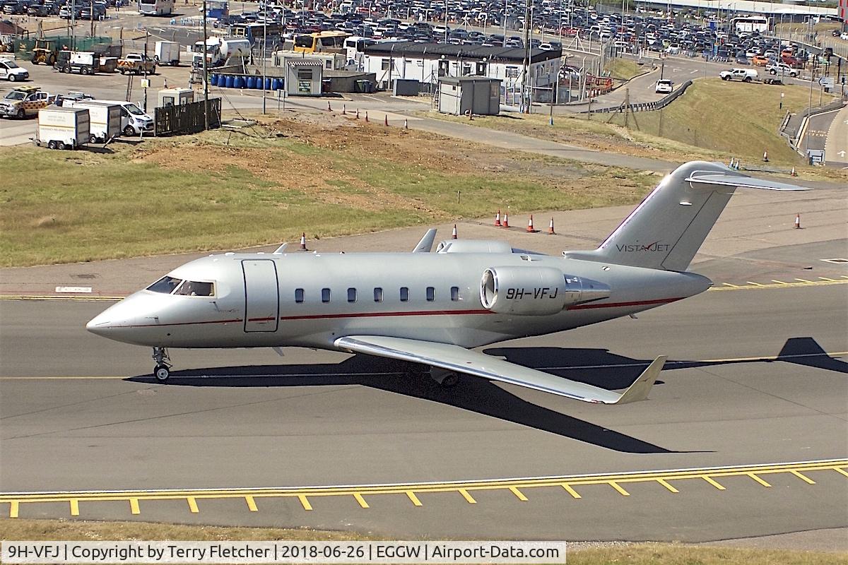 9H-VFJ, 2014 Bombardier Challenger 605 (CL-600-2B16) C/N 5987, at London Luton