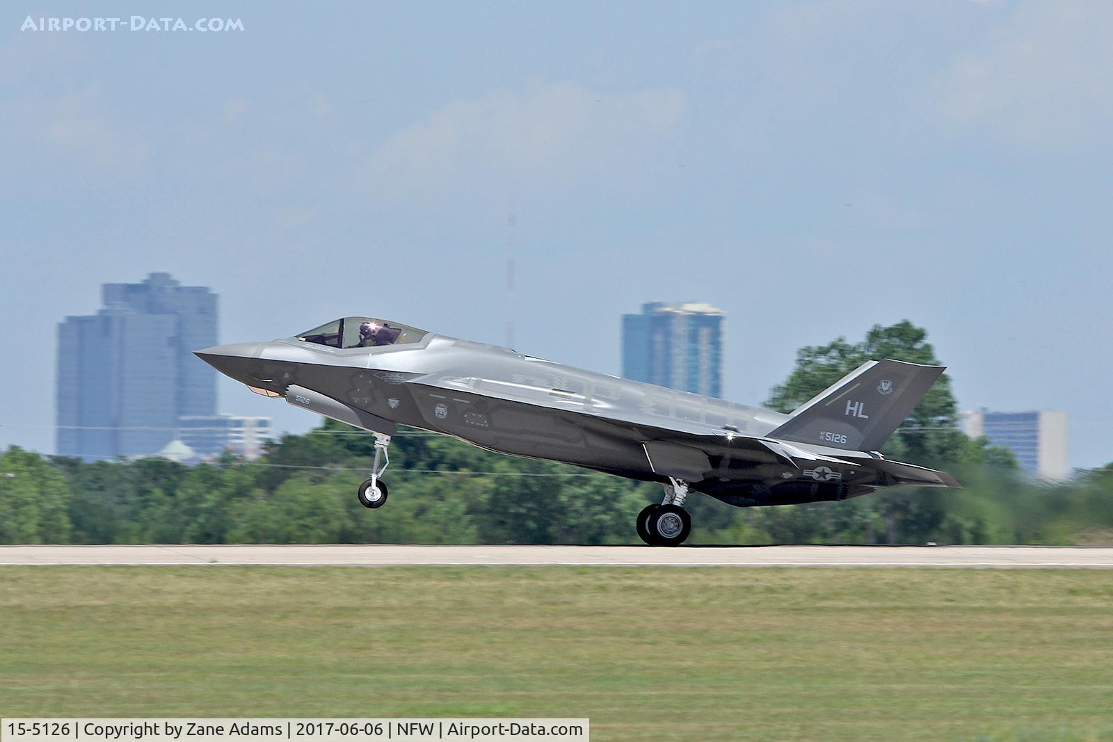 15-5126, 2017 Lockheed Martin F-35A Lightning II C/N AF-117, Departing NAS Fort Worth