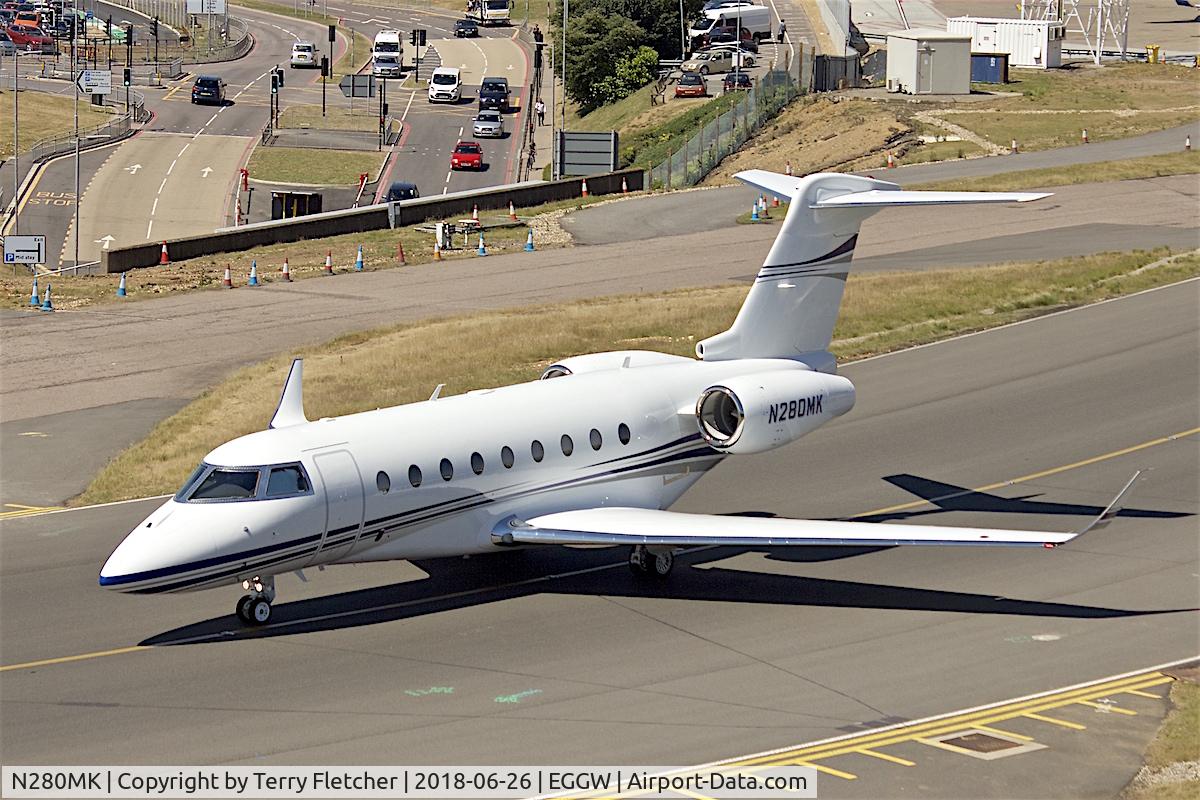N280MK, 2017 Israel Aircraft Industries Gulfstream G280 C/N 2127, at London Luton