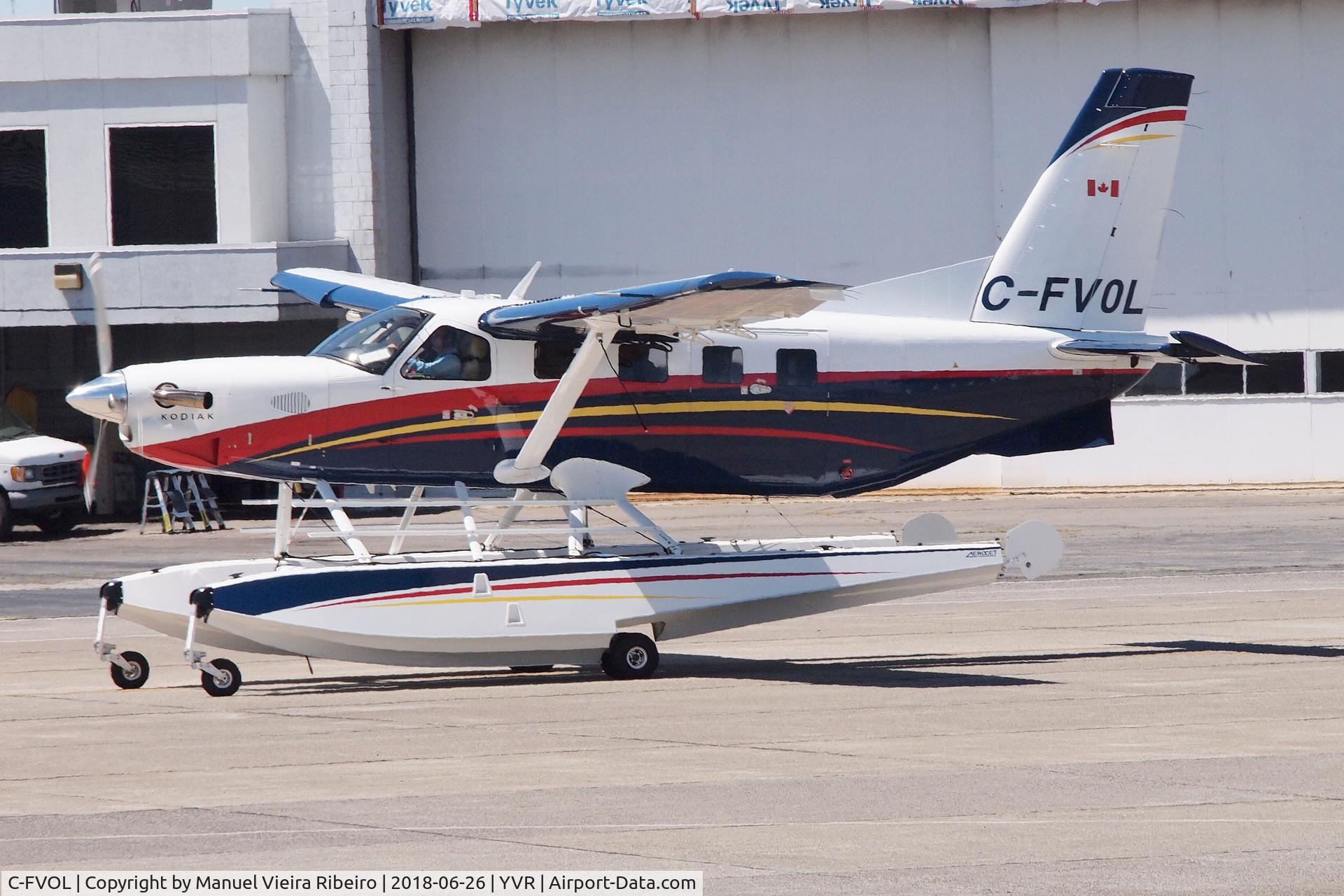 C-FVOL, 2016 Quest Kodiak 100 C/N 100-0187, Arrival at YVR South Terminal.