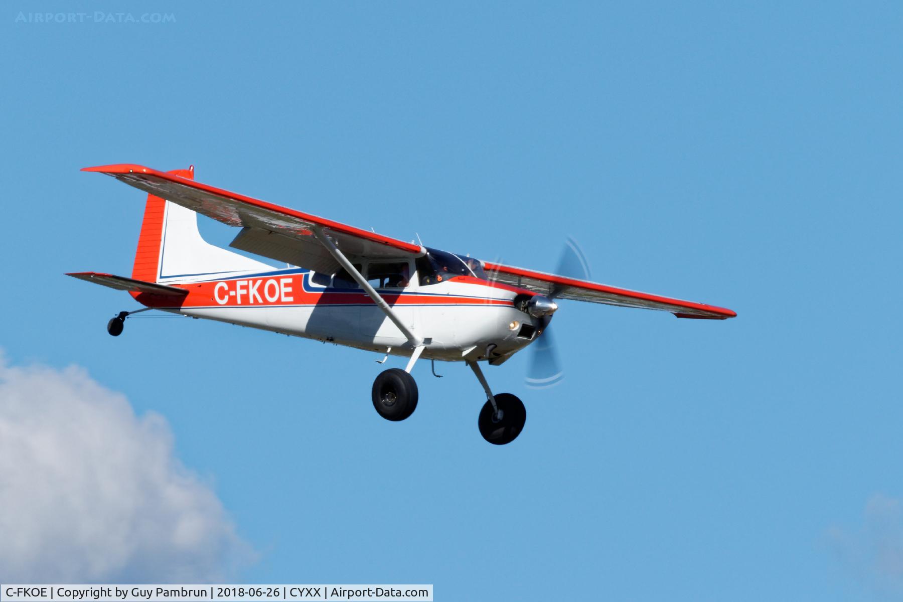 C-FKOE, 1972 Cessna A185F Skywagon 185 C/N 18502100, Landing