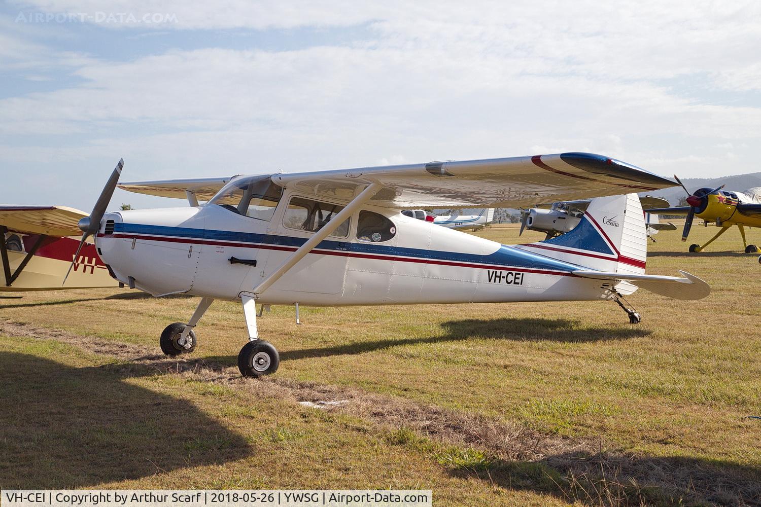 VH-CEI, 1950 Cessna 170A C/N 19228, Watts Bridge 2018